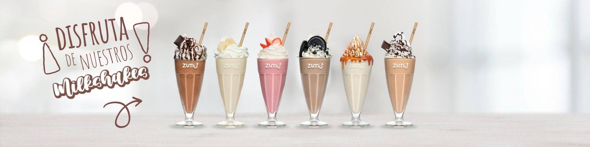 Deliciosos milkshakes de Zumit Deliciosos milkshakes de Zumit