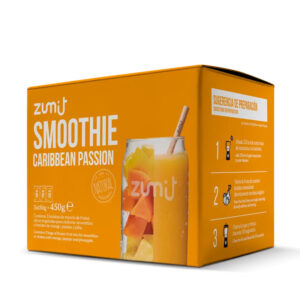 Smoothie Caribbean Passion de Zumit- Caja de 3 unidades de mango, papaya y piña para la elaboración de smoothies en casa