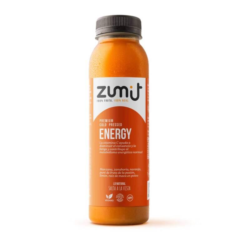 Zumo Cold Press Premium Energy HPP de Zumit - caja de 8 unidades