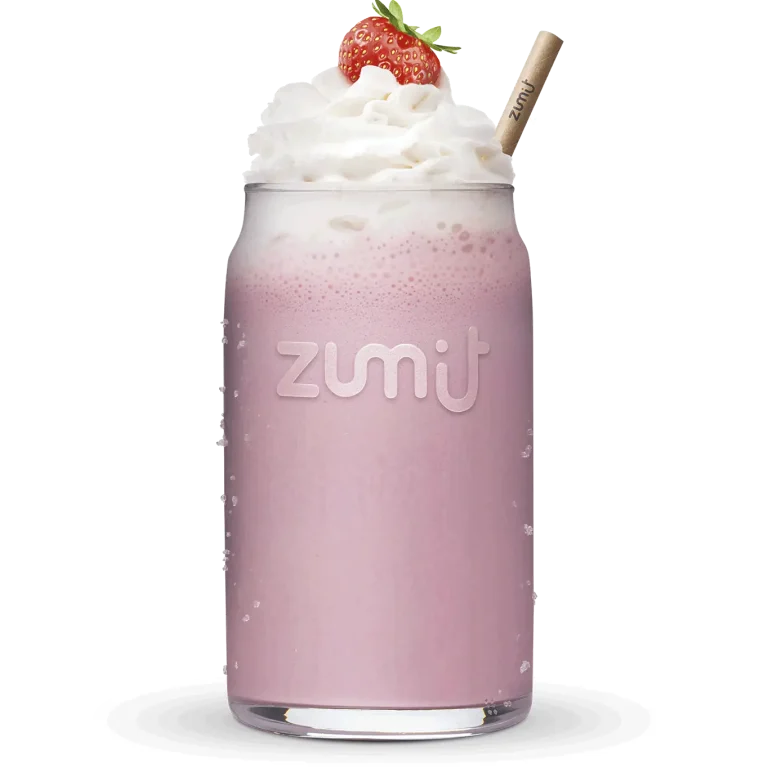 Milkshake Strawberry de Zumit - caja de 20 unidades de milkshake de fresa natural