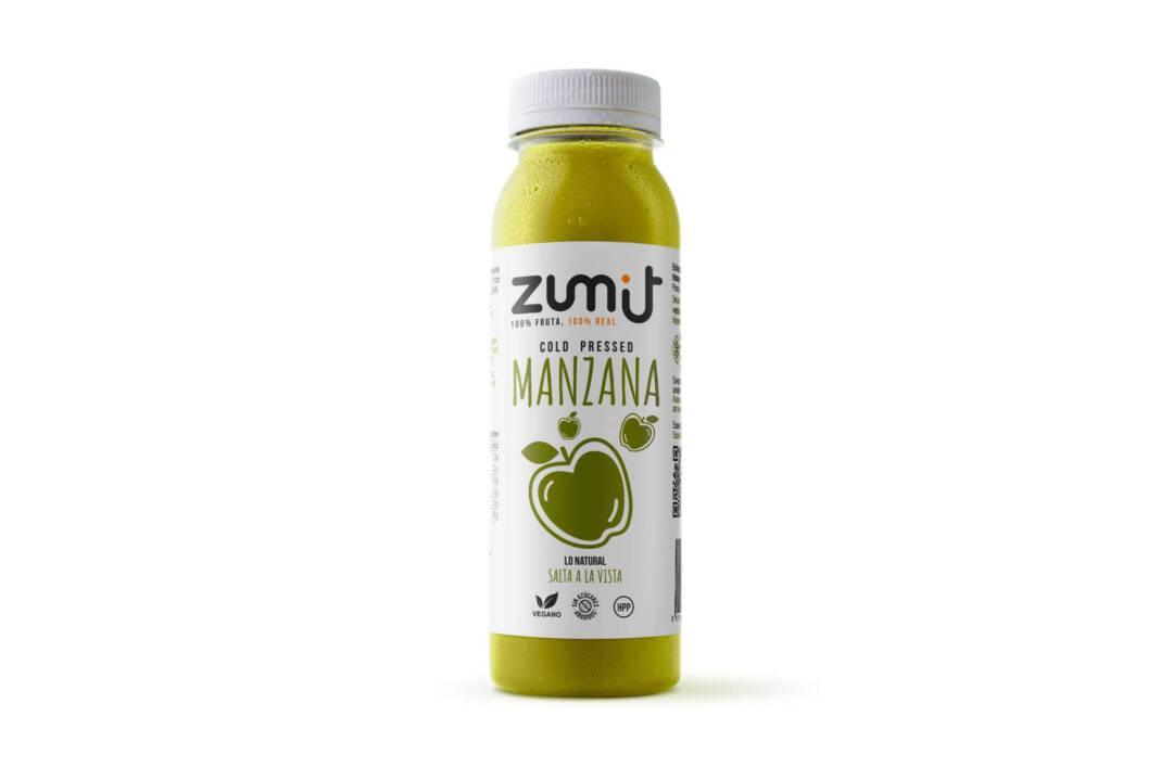 Zumo Cold Press de manzana natural HPP de Zumit - caja de 8 unidades