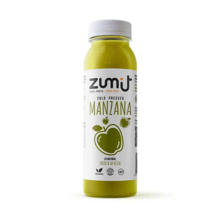 Zumo Cold Press de manzana natural HPP de Zumit - caja de 8 unidades