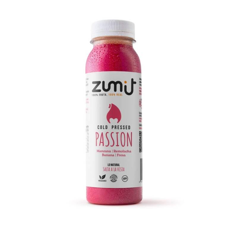 Zumo Cold Press Squeeze Passion HPP de Zumit - caja de 8 unidades