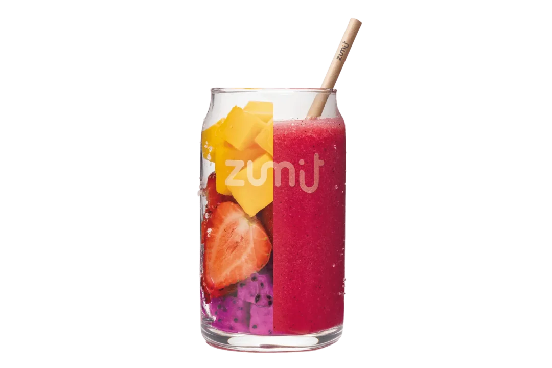 Smoothie Dragon Fruit Mix de Zumit- Caja de 20 unidades de mango, pitaya y fresa