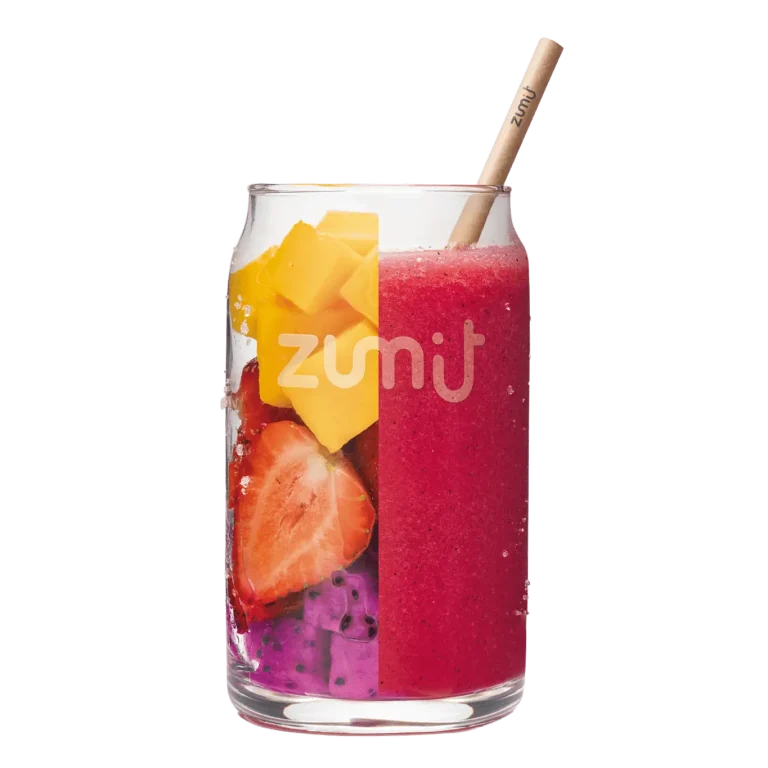 Smoothie Dragon Fruit Mix de Zumit- Caja de 20 unidades de mango, pitaya y fresa