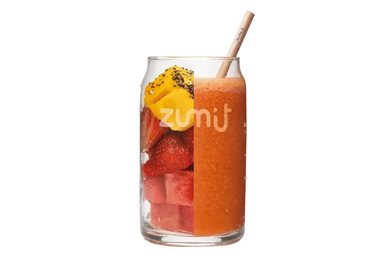 Smoothie Watermelon Summer de Zumit- Caja de 20 unidades de mango, fresa, sandía y semillas de chía