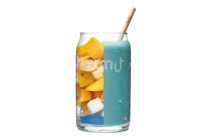 Smoothie Blue Lightning de Zumit- Caja de 20 unidades de mango, plátano, piña, melocotón, coco y espirulina azul