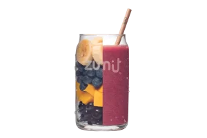 Smoothie Delightful de Zumit- Caja de 20 unidades de plátano, arándanos, açaí y mango