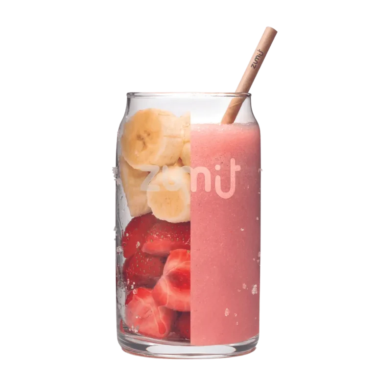 Smoothie Vitality de Zumit- Caja de 20 unidades de plátano y fresa